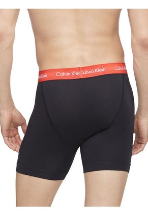 3 Pack De Boxer Negro En Algodón Cotton Stretch