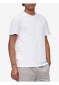 Camiseta Manga Corta Smooth Algodón Solid Blanco Calvin Klein de Calvin Klein