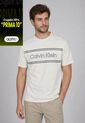 Camiseta Calvin Klein Beige de Calvin Klein