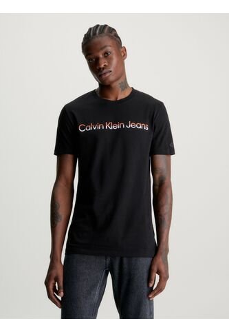 Camiseta Slim Con Logo Hombre Negro Calvin Klein Calvin Klein