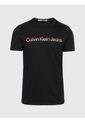 Camiseta Slim Con Logo Hombre Negro Calvin Klein de Calvin Klein