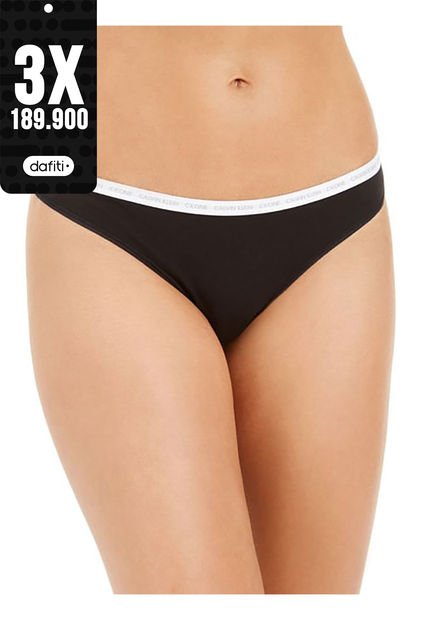 Panti Para Dama Tipo Tanga Negro Calvin Klein