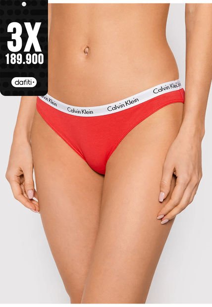 Pantie Naranja Tipo Bikini En Algodón Para Mujer Calvin Klein