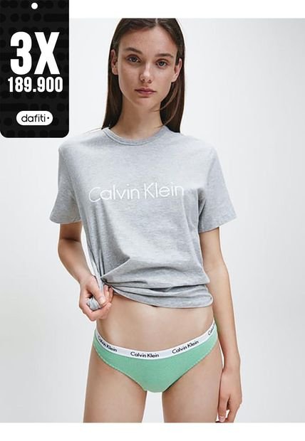 Pantie Verde En  Algodón Tipo Bikini Para Mujer Calvin Klein