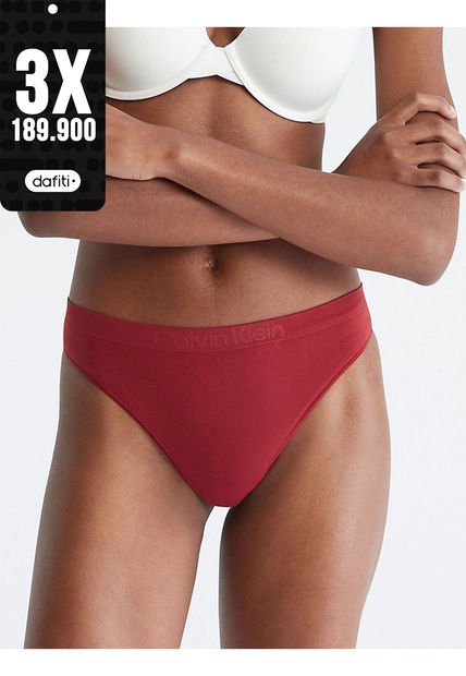 Pantie Roja Tipo Tanga Para Mujer Calvin Klein