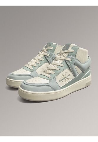 Tenis Multicolor Altos Tipo Basket De Cuero Calvin Klein Calvin Klein