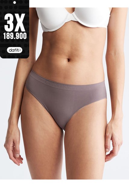 Pantie Tipo Bikini Con Logo Para Mujer Calvin Klein