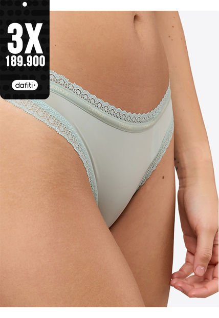 Pantie Verde Tipo Tanga Para Mujer Calvin Klein