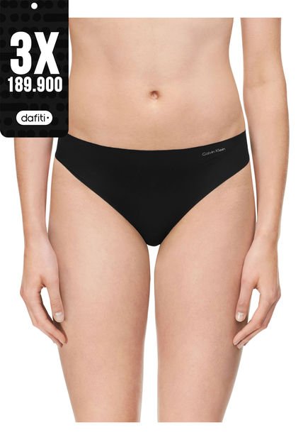 Panties Tanga Invisible Negro Calvin Klein