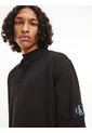 Polo Holgado De Manga Larga Negro Calvin Klein de Calvin Klein
