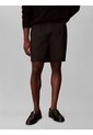 Pantaloneta Negra De Lino Con Cintura Elástica Calvin Klein de Calvin Klein