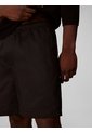 Pantaloneta Negra De Lino Con Cintura Elástica Calvin Klein de Calvin Klein