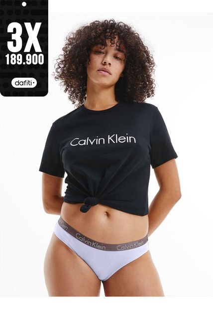 Pantie Bikini Morado En Algodón Calvin Klein