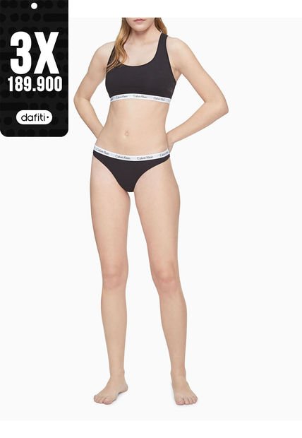 Panti Para Dama Negro Calvin Klein