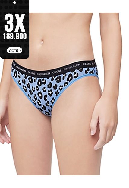 Pantie Azul Tipo Brasilera En Microfibra Para Mujer Calvin Klein