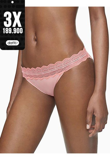 Pantie Rosada Tipo Bikini En Microfibra Para Mujer Calvin Klein