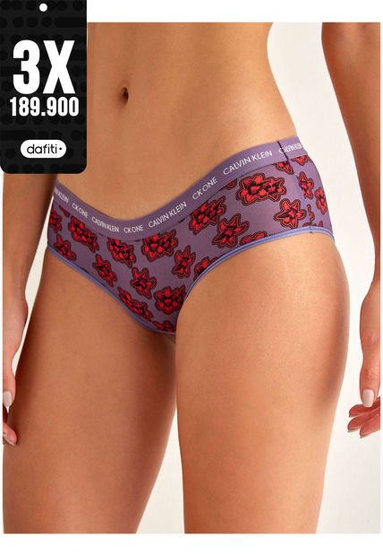 Panties Microfibra Hipster Mujer Calvin Klein Morado Calvin Klein
