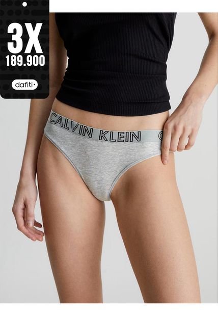Pantie Gris En Algodón Tipo Bikini Para Mujer Calvin Klein