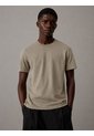 Camiseta Beige De Algodón Con Parche De Goma Calvin Klein de Calvin Klein