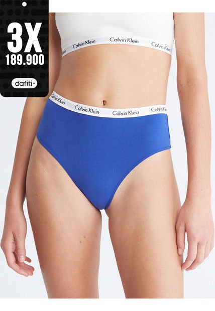 Tanga De Cintura Alta Carrusel Calvin Klein