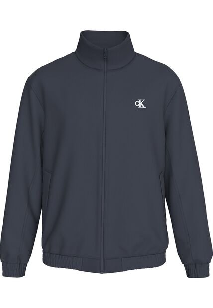 Chaqueta Azul De Nailon Acolchado Con Cremallera Calvin Klein