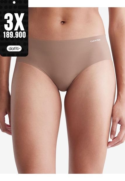 Pantie Hípster De Talle Alto Mujer Chocolate Calvin Klein