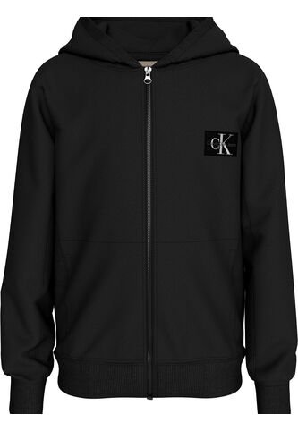 Buzo Negro Con Capota Y Cierre De Cremallera Calvin Klein Calvin Klein