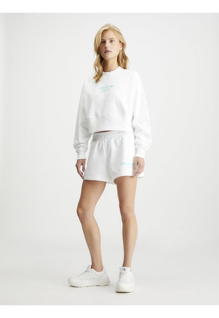 Saco Blanco Oversize En Algodón Orgánico Para Mujer Calvin Klein