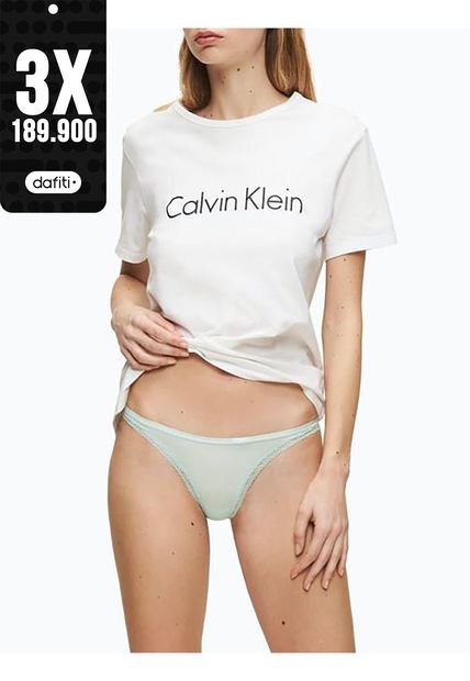 Pantie Verde Tipo Tanga Para Mujer Calvin Klein