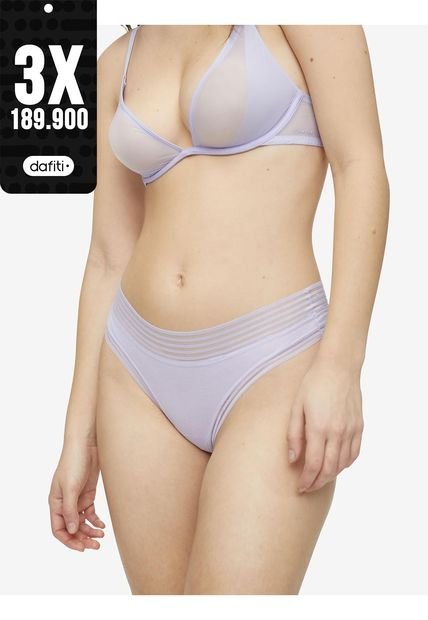 Pantie Morado Tipo Tanga Para MujerCalvin Klein
