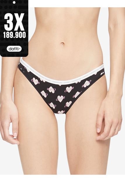 Pantie En Algodón Estampado Tipo Bikini Para Mujer Calvin Klein