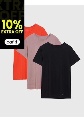 Pack Multicolor De 3 Camisetas Para Hombre Calvin Klein Calvin Klein Calvin Klein