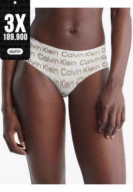 Pantie Tipo Hipster Estampada Invisible Calvin Klein