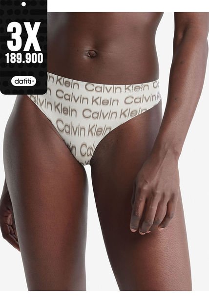 Tanga Con Estampado Mujer  Calvin Klein