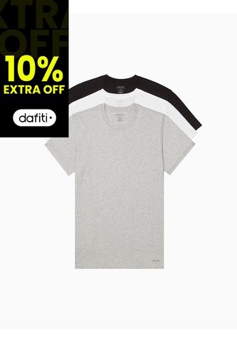 Pack De 3 Camisetas Cuello Redondo Calvin Klein Calvin Klein