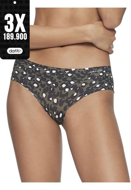 Pantie Verde Tipo Hipster Clasica Invisible Calvin Klein