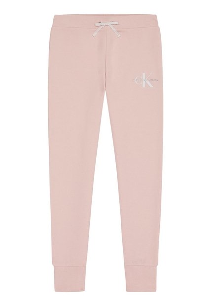 Pantalónes De Chándal Con Logo Monograma Rosado Niña Calvin Klein
