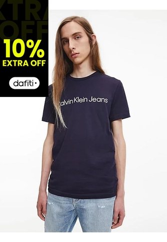 Camiseta Con El Logo Hombre Azul Oscuro Calvin Klein Calvin Klein
