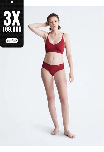 Pantie Hípster De Talle Alto Mujer Rojo