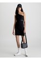 Vestido Negro De Punto Milano Con Hombro Descubierto Calvin Klein de Calvin Klein