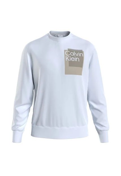 Saco Blanco Con Logo Superpuesto Calvin Klein