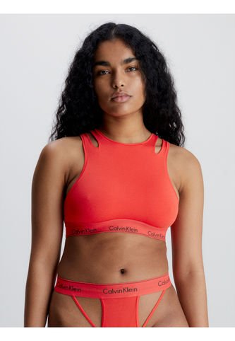 Top Rojo - Ck Deconstructed Para Mujer Calvin Klein Calvin Klein
