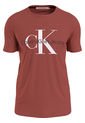 Camiseta Slim Con Monograma Café Calvin Klein de Calvin Klein