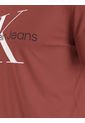 Camiseta Slim Con Monograma Café Calvin Klein de Calvin Klein