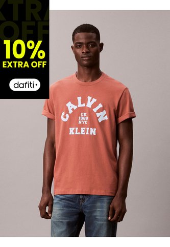 Camiseta Rosa Con Gráfico De Logo Calvin Klein Calvin Klein
