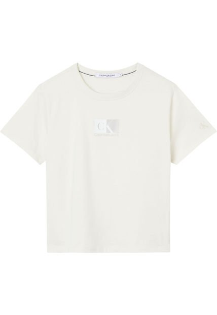 Camiseta Baby Con Logo Box De Doble Tono Calvin Klein - Compra Ahora ...