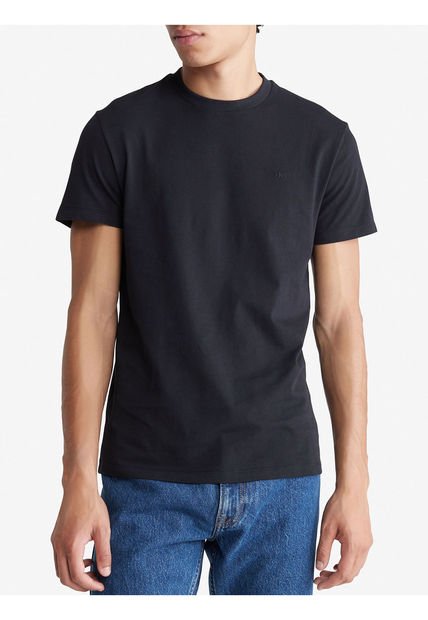 Camiseta Slim De Algodón Calvin Klein