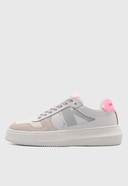 Tenis Blanco-Beige-Gris Calvin Klein