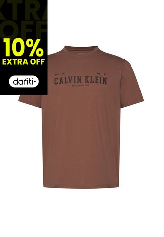 Camiseta Rosa Con Estampado Gráfico De Logo Calvin Klein Calvin Klein