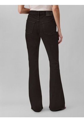 Jeans Negro De Corte Acampanado Con Talle Alto Calvin Klein